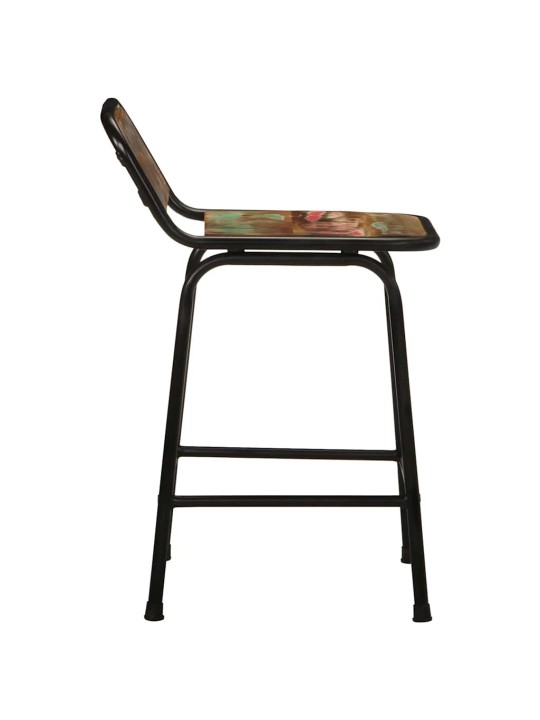 Vidaxl barové stoličky 2 ks 46x35,5x70 cm rekultivované masivní dřevo