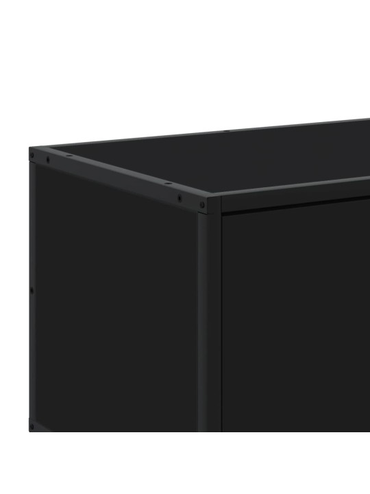 TV skříňka černá 180 x 35 x 41 cm kompozitní dřevo