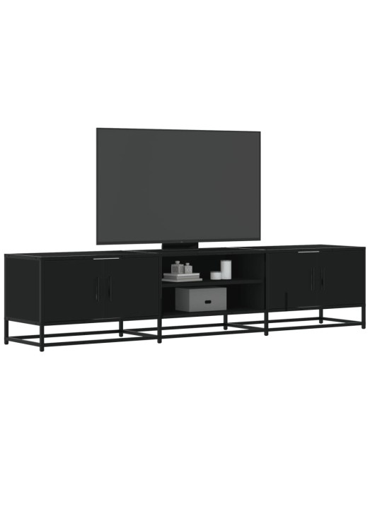 TV skříňka černá 180 x 35 x 41 cm kompozitní dřevo