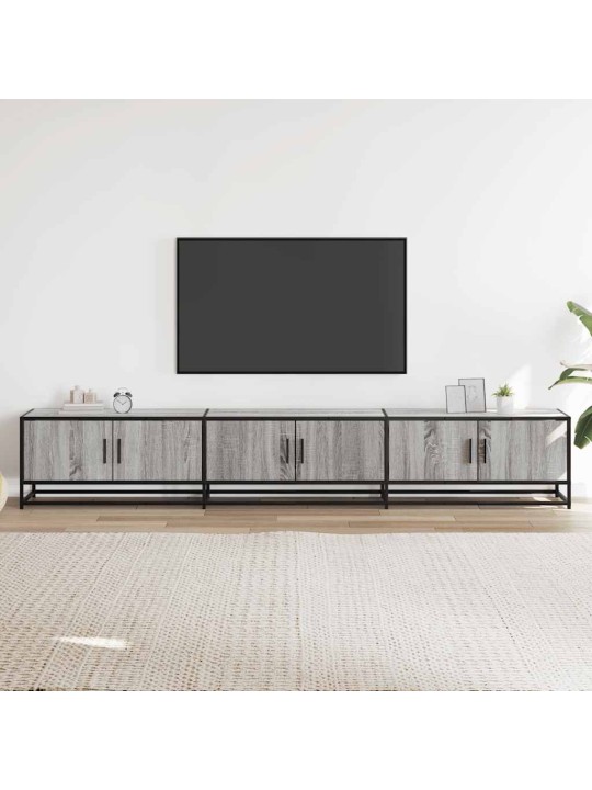 TV skříňka šedá sonoma 240 x 35 x 41 cm kompozitní dřevo