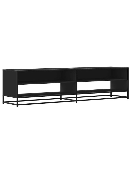 TV skříňka černá 180,5 x 40 x 46 cm kompozitní dřevo