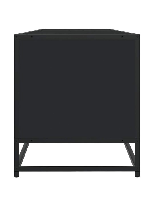 TV skříňka černá 180,5 x 40 x 46 cm kompozitní dřevo