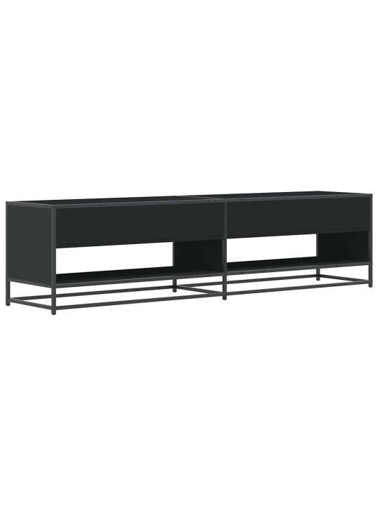 TV skříňka černá 180,5 x 40 x 46 cm kompozitní dřevo
