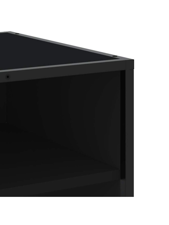 TV skříňka černá 180,5 x 40 x 46 cm kompozitní dřevo
