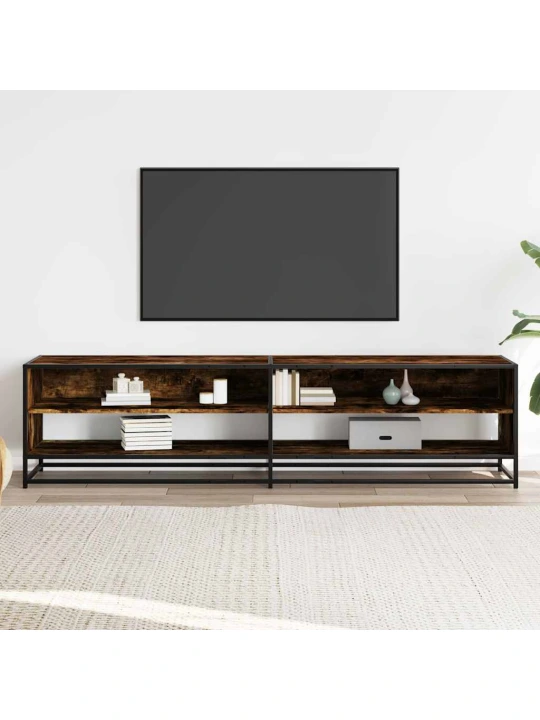 TV skříňka kouřový dub 180,5 x 40 x 46 cm kompozitní dřevo