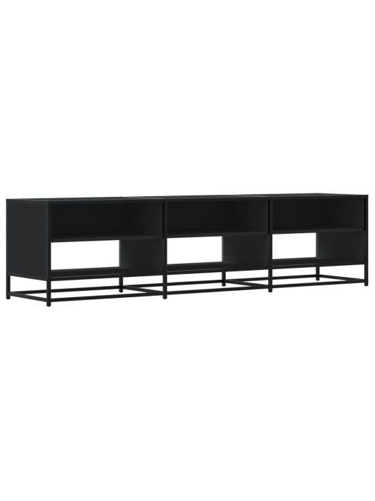 TV skříňka černá 180 x 40 x 46 cm kompozitní dřevo