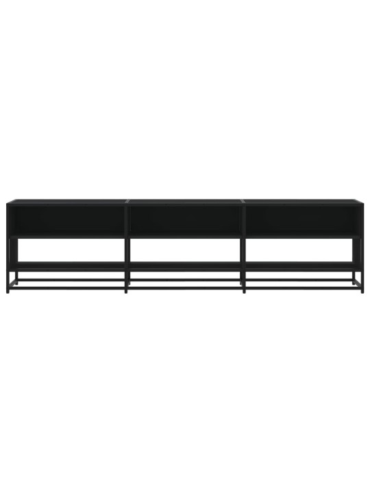TV skříňka černá 180 x 40 x 46 cm kompozitní dřevo