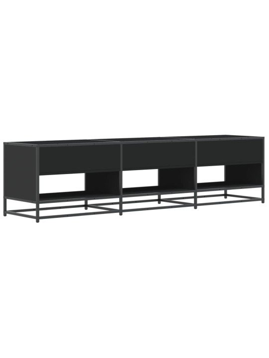TV skříňka černá 180 x 40 x 46 cm kompozitní dřevo