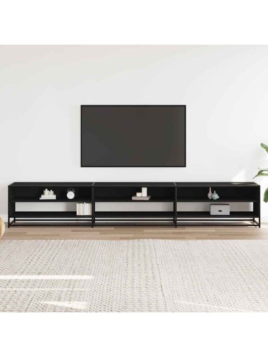 Tv skříňka černá 270 x 40 x 46 cm kompozitní dřevo
