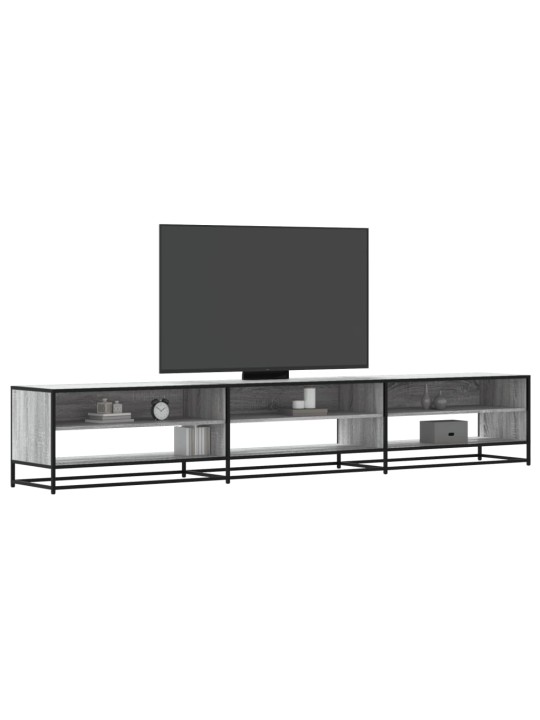 Tv skříňka šedá sonoma 270 x 40 x 46 cm kompozitní dřevo