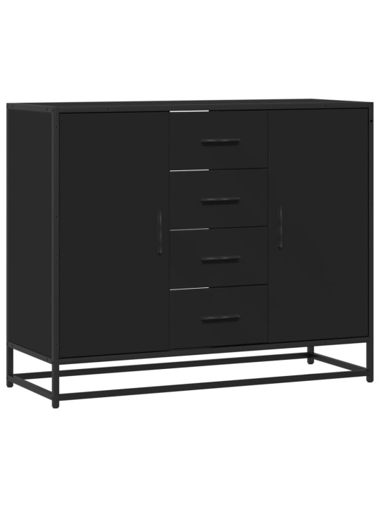 Příborník černý 92 x 35 x 76 cm kompozitní dřevo