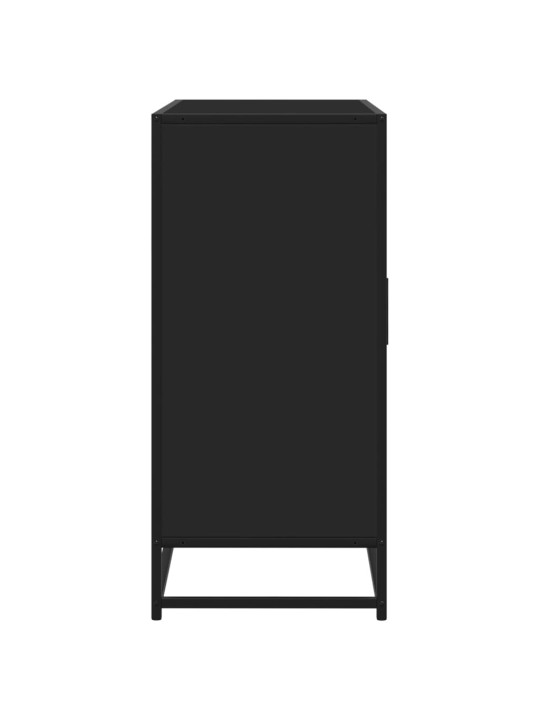 Příborník černý 92 x 35 x 76 cm kompozitní dřevo