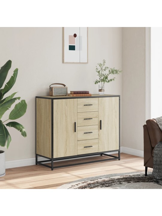 Příborník dub sonoma 92 x 35 x 76 cm kompozitní dřevo