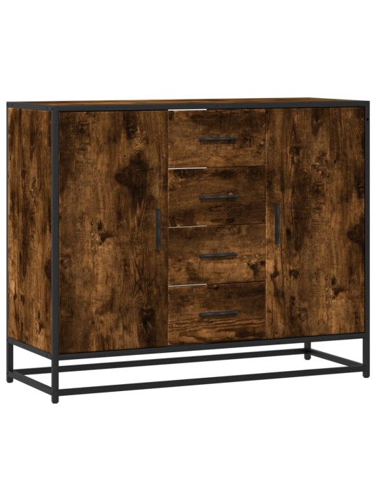Příborník kouřový dub 92 x 35 x 76 cm kompozitní dřevo