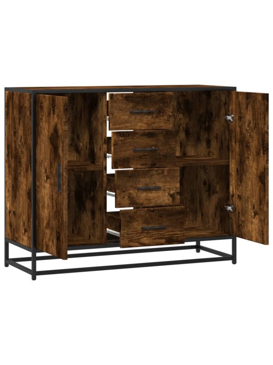Příborník kouřový dub 92 x 35 x 76 cm kompozitní dřevo