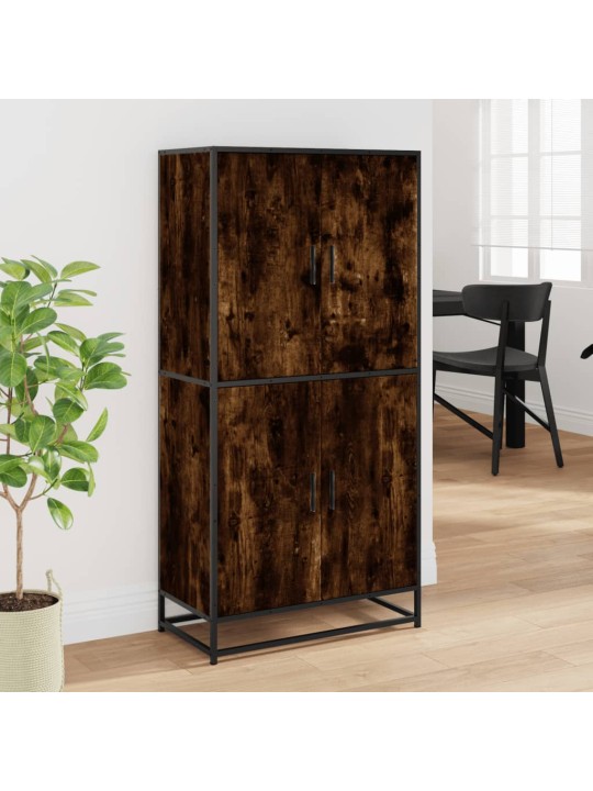 Skříň highboard kouřový dub 68 x 35 x 139 cm kompozitní dřevo