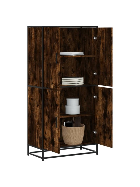 Skříň highboard kouřový dub 68 x 35 x 139 cm kompozitní dřevo