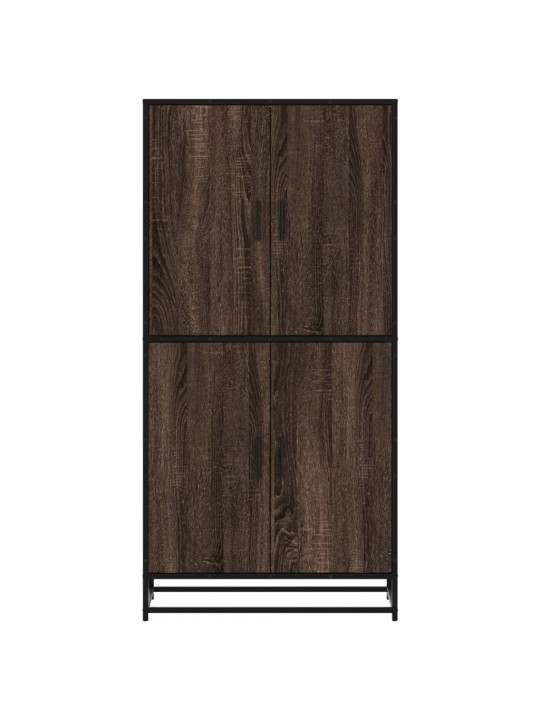 Skříň highboard hnědý dub 68 x 35 x 139 cm kompozitní dřevo