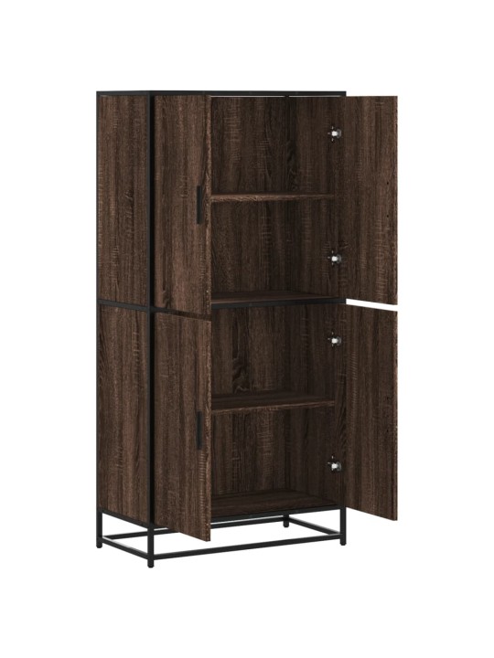 Skříň highboard hnědý dub 68 x 35 x 139 cm kompozitní dřevo