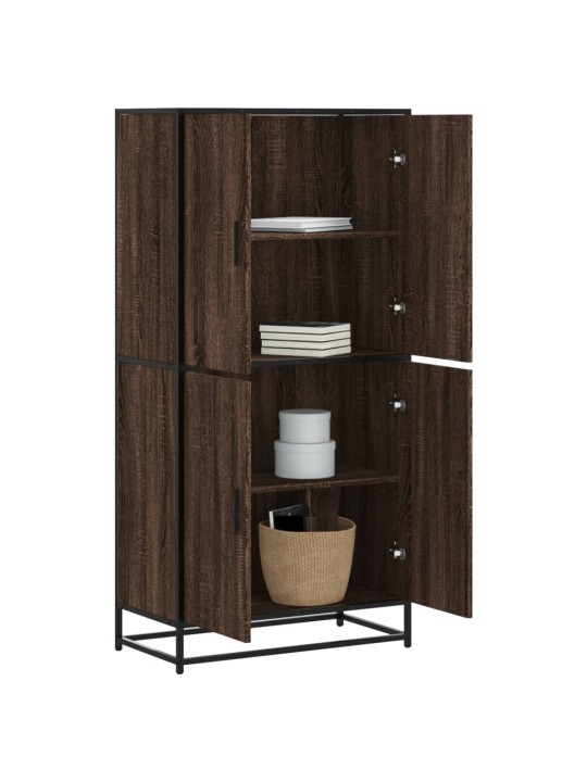 Skříň highboard hnědý dub 68 x 35 x 139 cm kompozitní dřevo