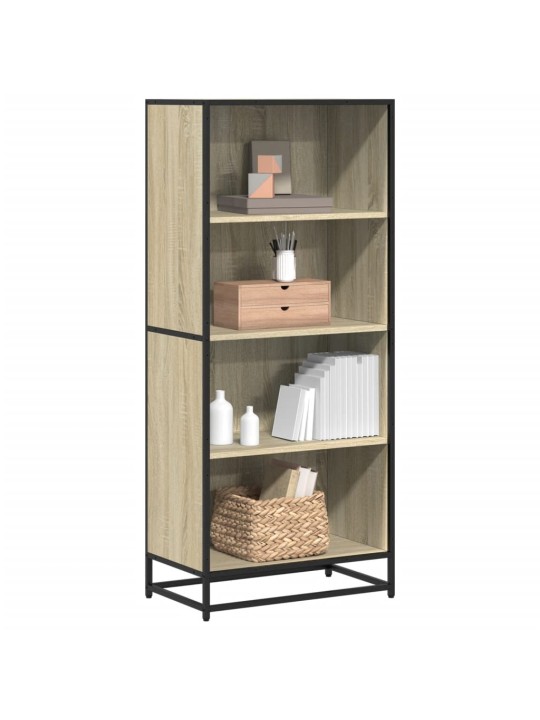 Knihovna dub sonoma 60 x 35 x 139 cm kompozitní dřevo