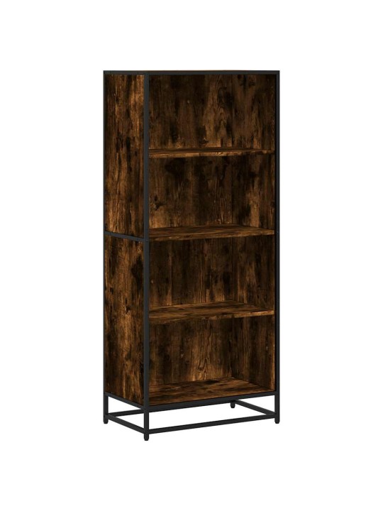 Knihovna kouřový dub 60 x 35 x 139 cm kompozitní dřevo