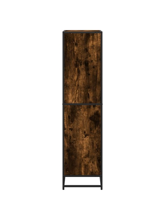 Knihovna kouřový dub 60 x 35 x 139 cm kompozitní dřevo