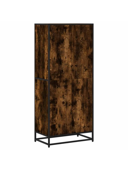Knihovna kouřový dub 60 x 35 x 139 cm kompozitní dřevo