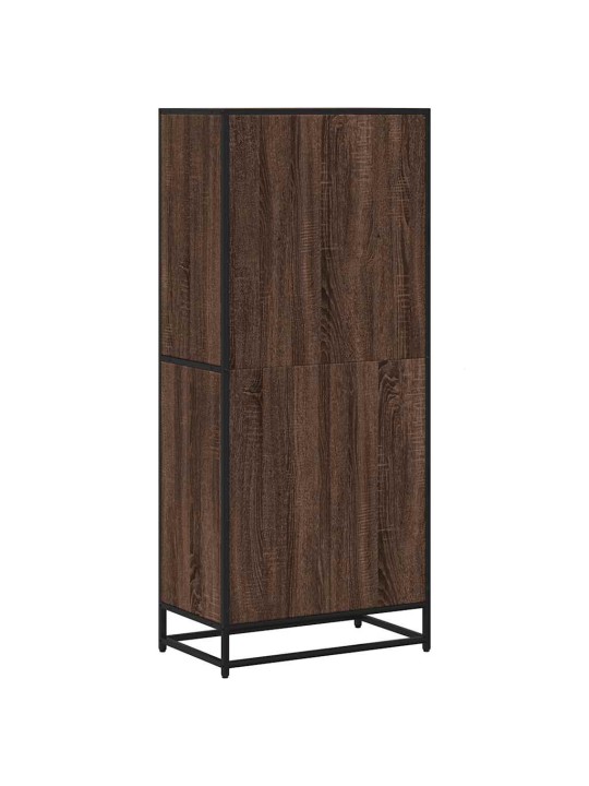 Knihovna hnědý dub 60 x 35 x 139 cm kompozitní dřevo