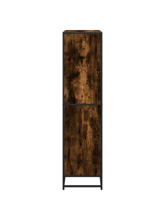 Knihovna kouřový dub 80,5 x 35 x 139 cm kompozitní dřevo