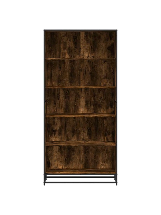 Knihovna kouřový dub 80,5 x 35 x 170,5 cm kompozitní dřevo