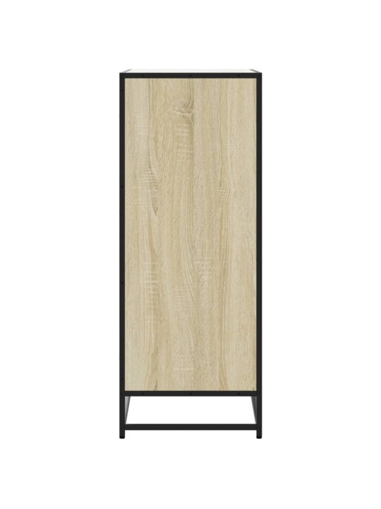 Botník dub sonoma 75 x 38 x 97,5 cm kompozitní dřevo a kov