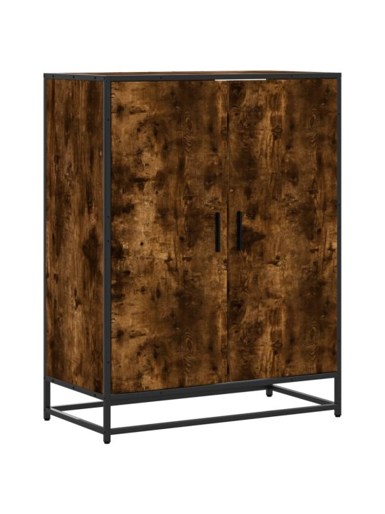 Botník kouřový dub 75 x 38 x 97,5 cm kompozitní dřevo a kov