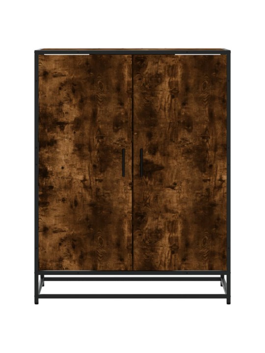 Botník kouřový dub 75 x 38 x 97,5 cm kompozitní dřevo a kov