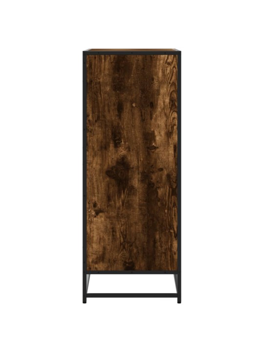 Botník kouřový dub 75 x 38 x 97,5 cm kompozitní dřevo a kov