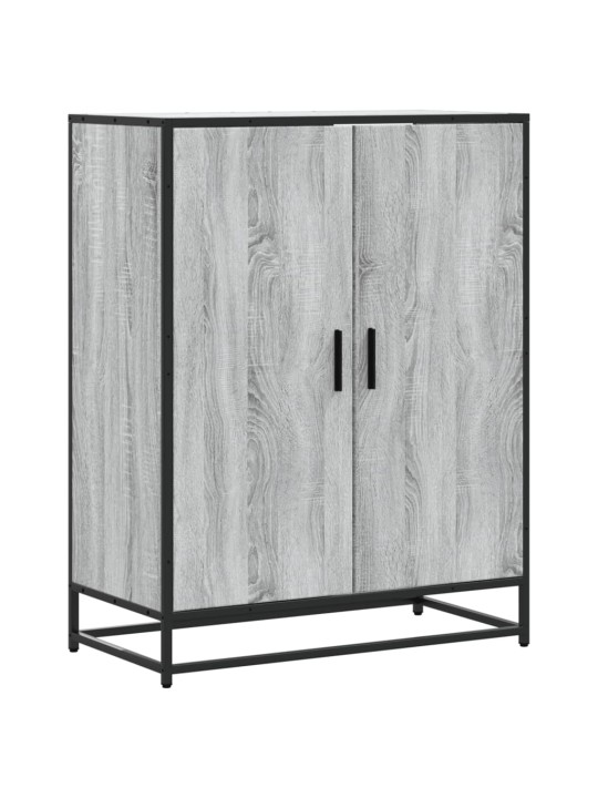 Botník šedý sonoma 75 x 38 x 97,5 cm kompozitní dřevo a kov
