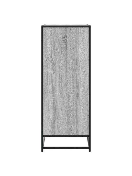 Botník šedý sonoma 75 x 38 x 97,5 cm kompozitní dřevo a kov