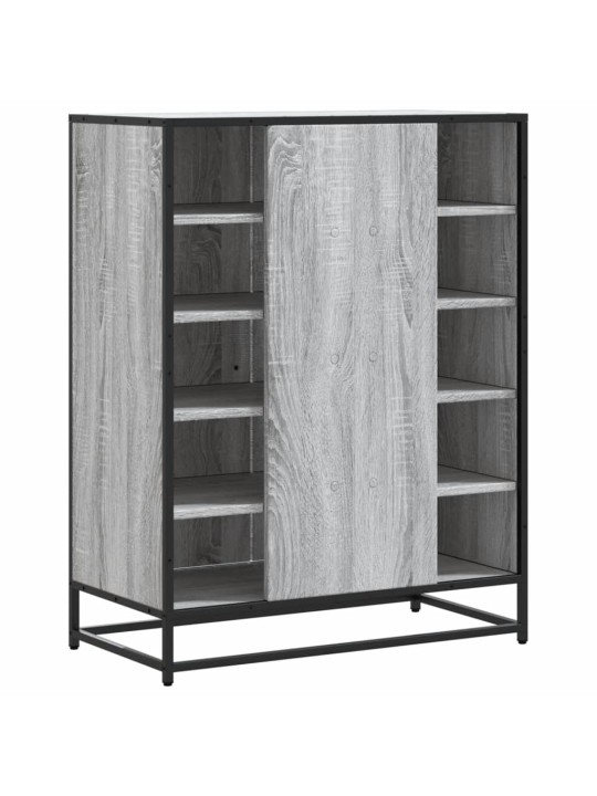 Botník šedý sonoma 75 x 38 x 97,5 cm kompozitní dřevo a kov