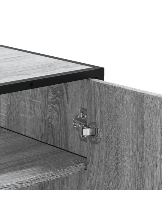 Botník šedý sonoma 75 x 38 x 97,5 cm kompozitní dřevo a kov