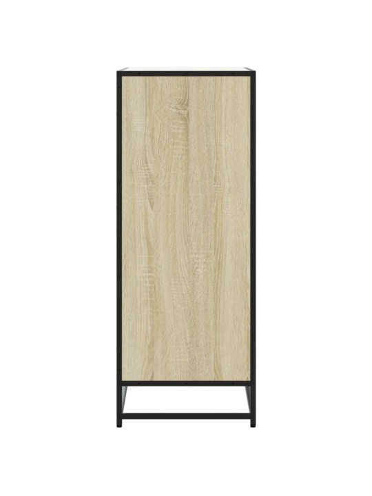 Botník dub sonoma 75 x 38 x 97,5 cm kompozitní dřevo a kov
