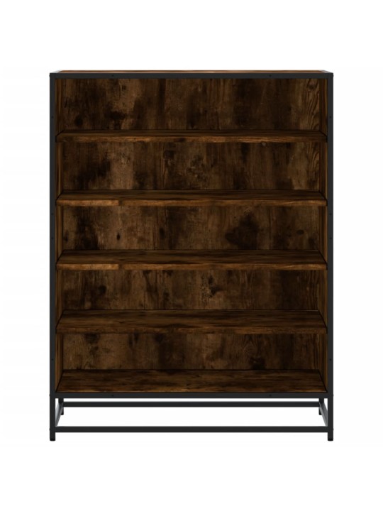 Botník kouřový dub 75 x 38 x 97,5 cm kompozitní dřevo a kov