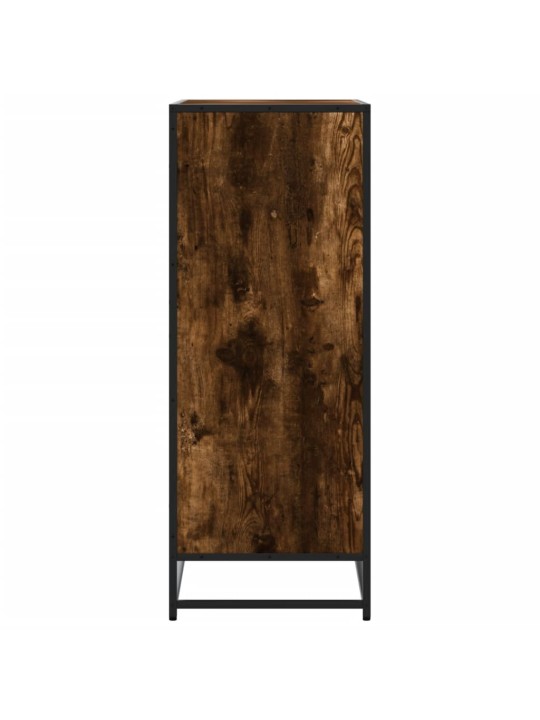 Botník kouřový dub 75 x 38 x 97,5 cm kompozitní dřevo a kov