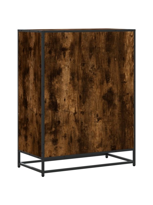 Botník kouřový dub 75 x 38 x 97,5 cm kompozitní dřevo a kov