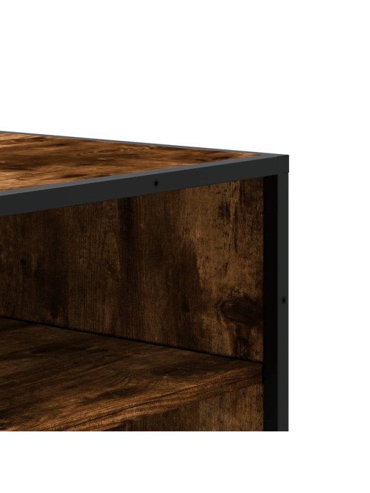 Botník kouřový dub 75 x 38 x 97,5 cm kompozitní dřevo a kov