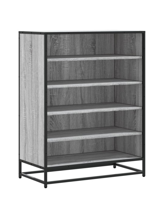 Botník šedý sonoma 75 x 38 x 97,5 cm kompozitní dřevo a kov