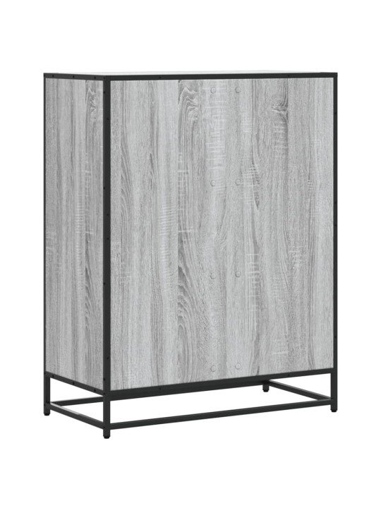 Botník šedý sonoma 75 x 38 x 97,5 cm kompozitní dřevo a kov