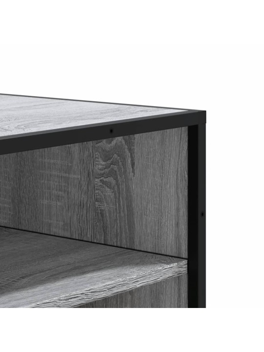 Botník šedý sonoma 75 x 38 x 97,5 cm kompozitní dřevo a kov