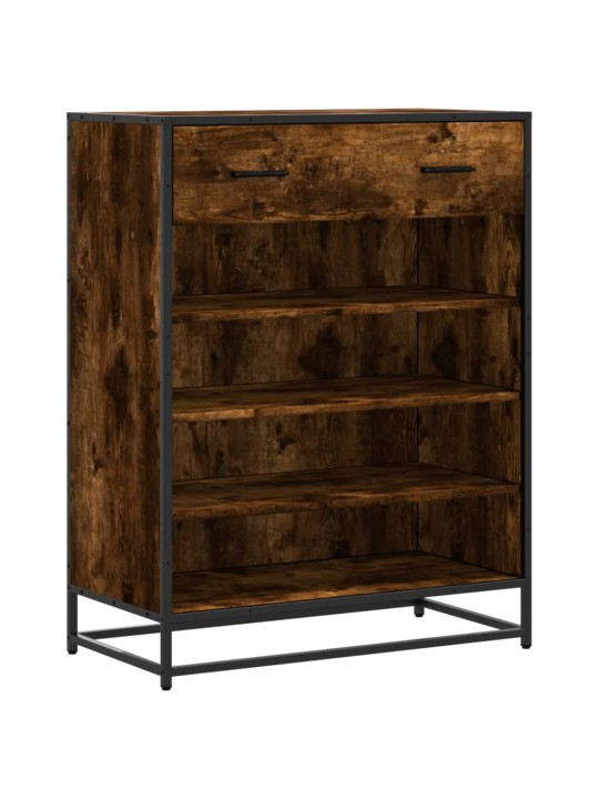 Botník kouřový dub 75 x 38 x 97,5 cm kompozitní dřevo a kov