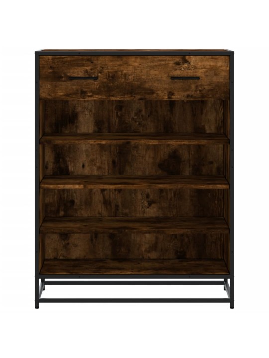 Botník kouřový dub 75 x 38 x 97,5 cm kompozitní dřevo a kov