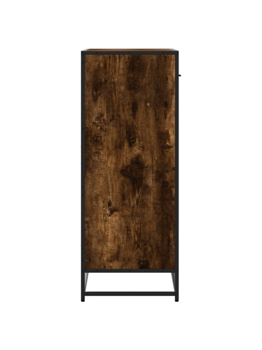 Botník kouřový dub 75 x 38 x 97,5 cm kompozitní dřevo a kov
